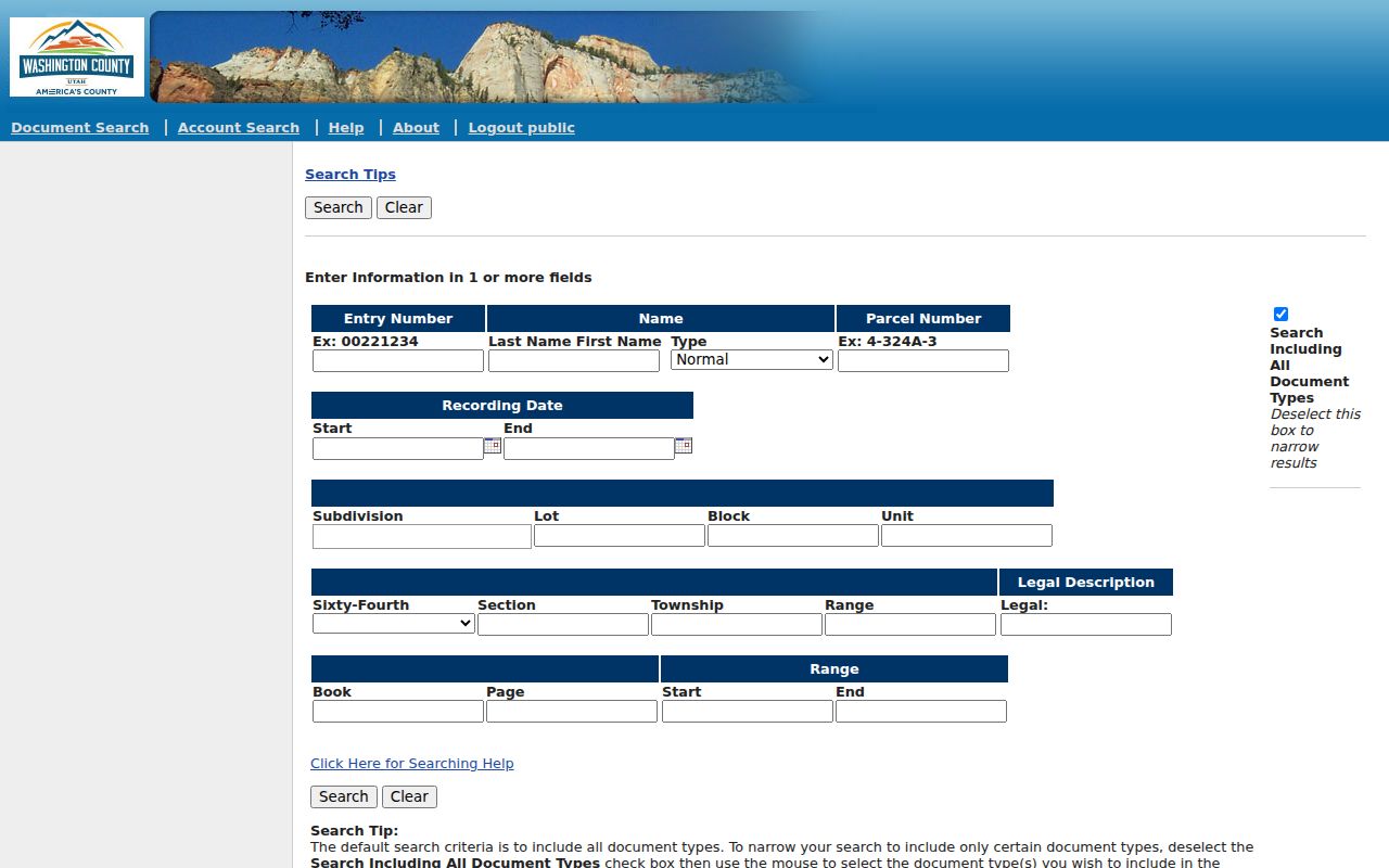 St. George residents directory assessor property search