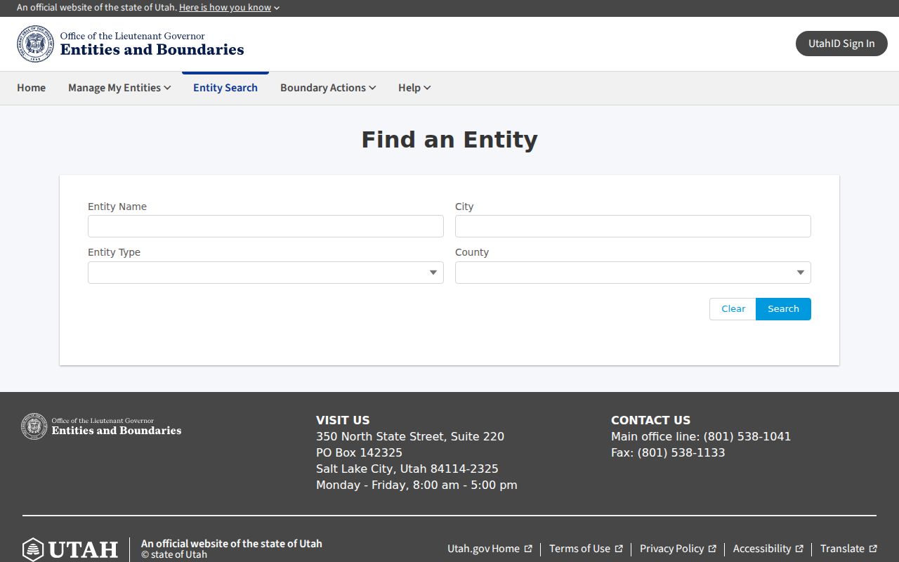 St. George residents directory Utah entity search