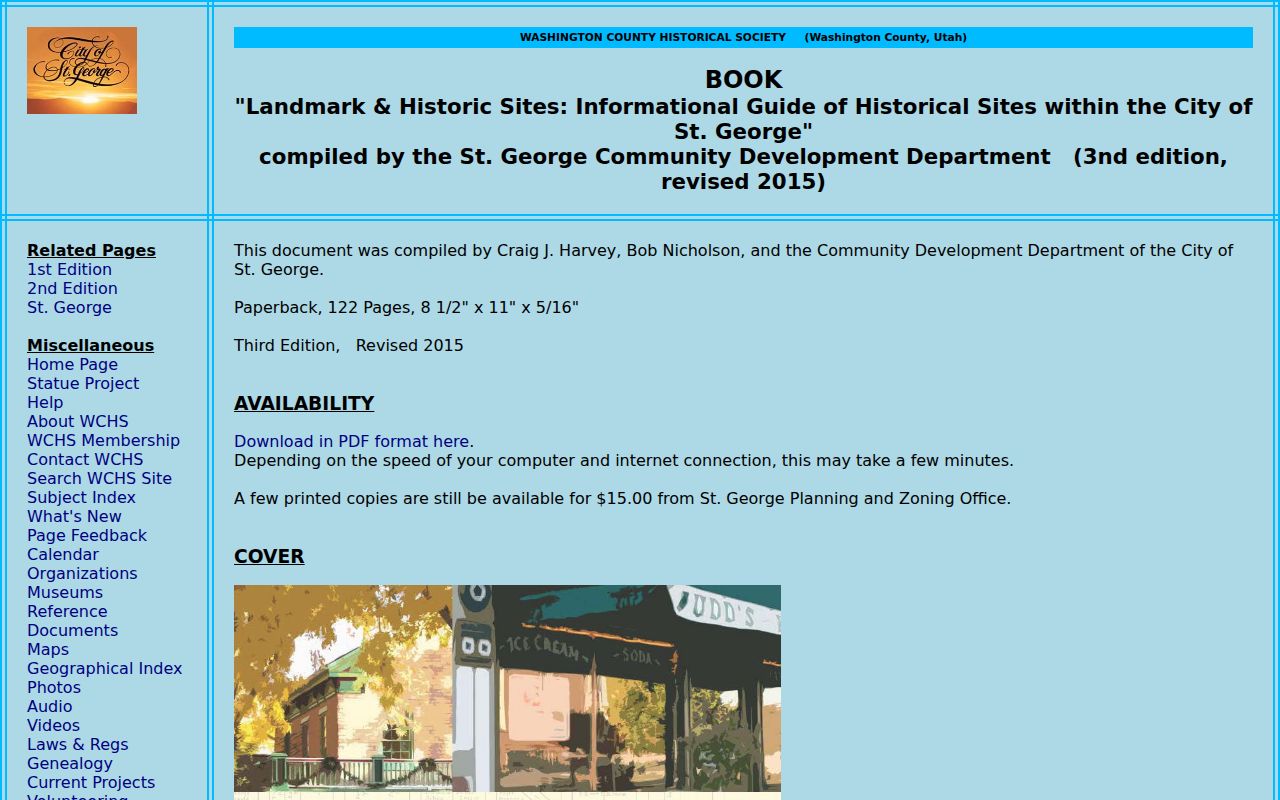 St. George previous residents historical telephone book
